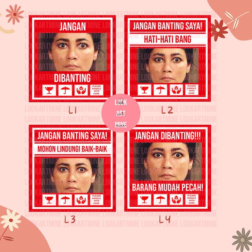 

[KODE LN0DH] CETAK STIKER FRAGILE SUSANA LUCU UNIK | STIKER JANGAN DIBANTING