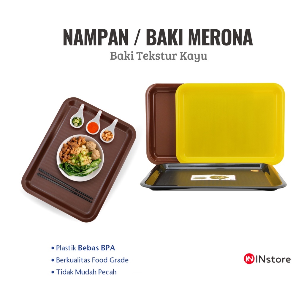 Nampan / Baki Plastik Ukuran 43cm Edisi Merona