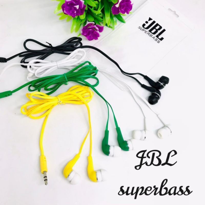 HEADSET J MP3 SUPERBASS HANDSFREE J MP3 EARPHONE J NON MIC SUPER BASS