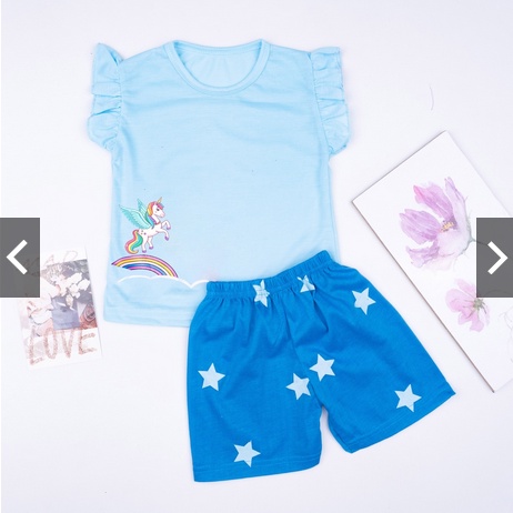 SETELAN ANAK RUFFLE / SET BAJU ANAK CEWEK USIA 1- 8 TAHUN WONDERFUL EDITION