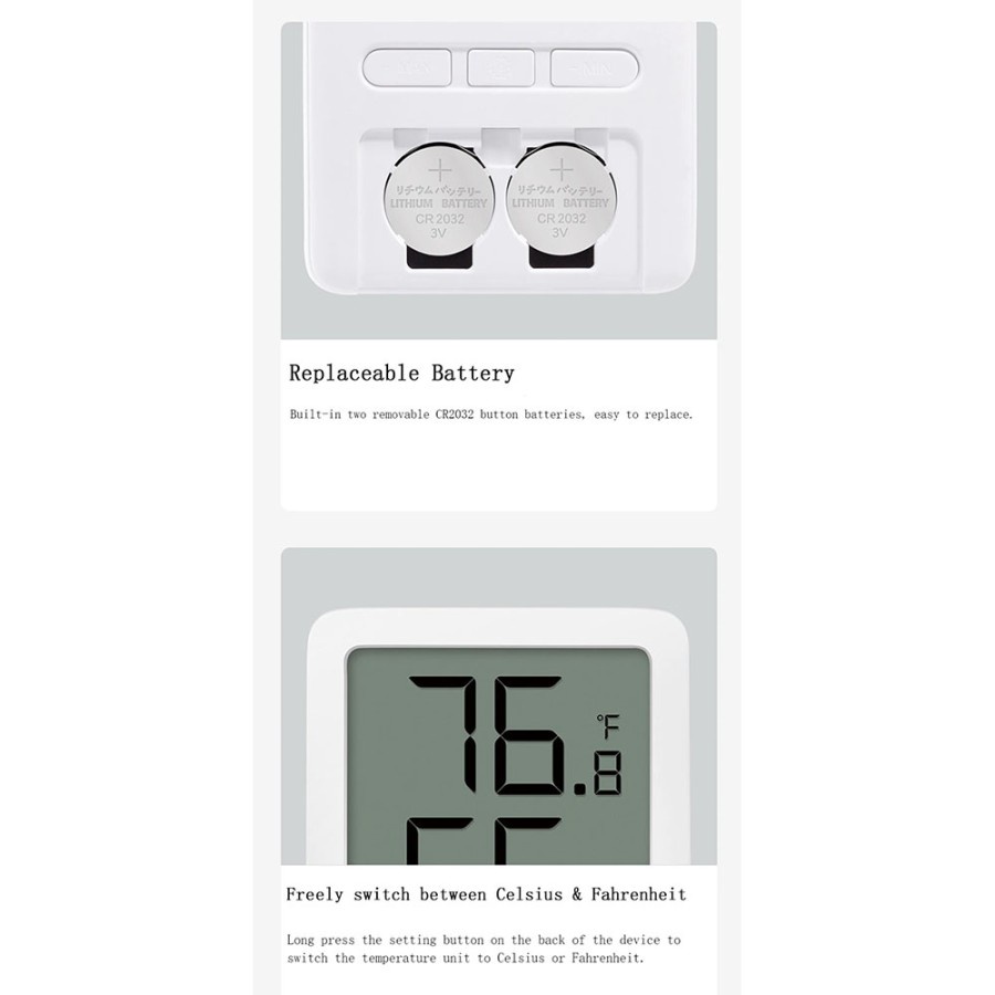 Thermometer Hygrometer Digital Termometer Ukur Suhu Ruangan Miaomiaoce