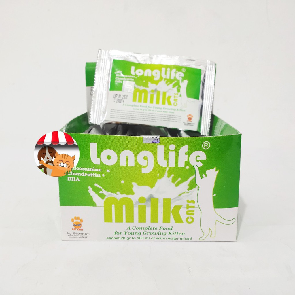 Susu Longlife Food For Young Growing Kitten Dus - Susu Anak Kucing Long Life