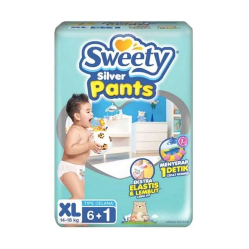 Sweety Silver Pants Pampers Celana XL Isi 6+1