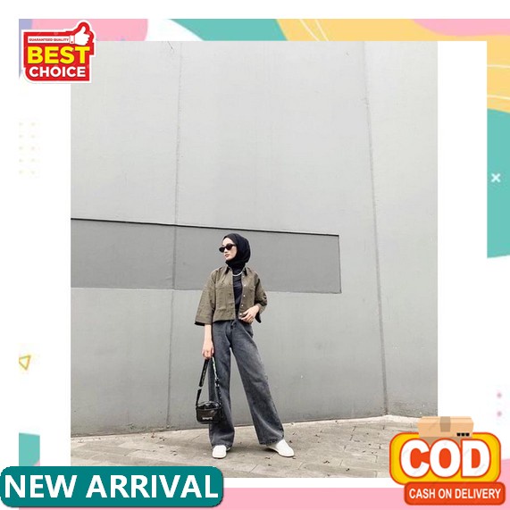 R&R Mahesa Shirt [ M,L,Xl ] - Baju Wanita Terbaru 2022 Viral Tiktok / Blouse Rajut / Blus Wanita / A