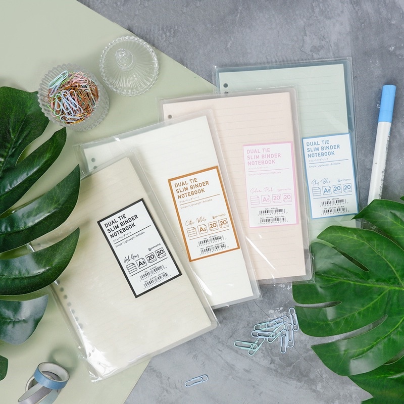 

Panmomo Dual Tie Slim Binder Notebook B5 / Notebook Binder B5/ Notebook