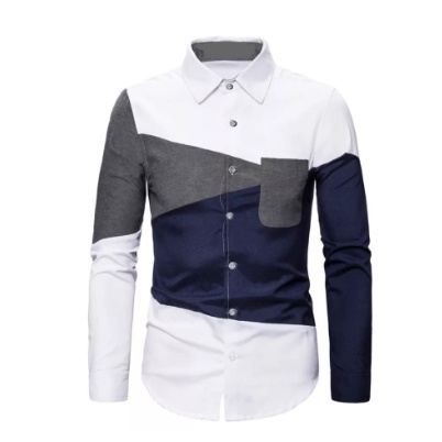 Kemeja dewasa motif Casual murah Cotton Formal X7E7 fashion putih original cod Hem premium slimfit l