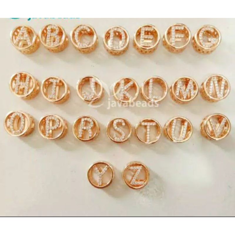 Liontin Huruf Liontin Nama Pembatas Gelang Huruf Emas Liontin Xuping