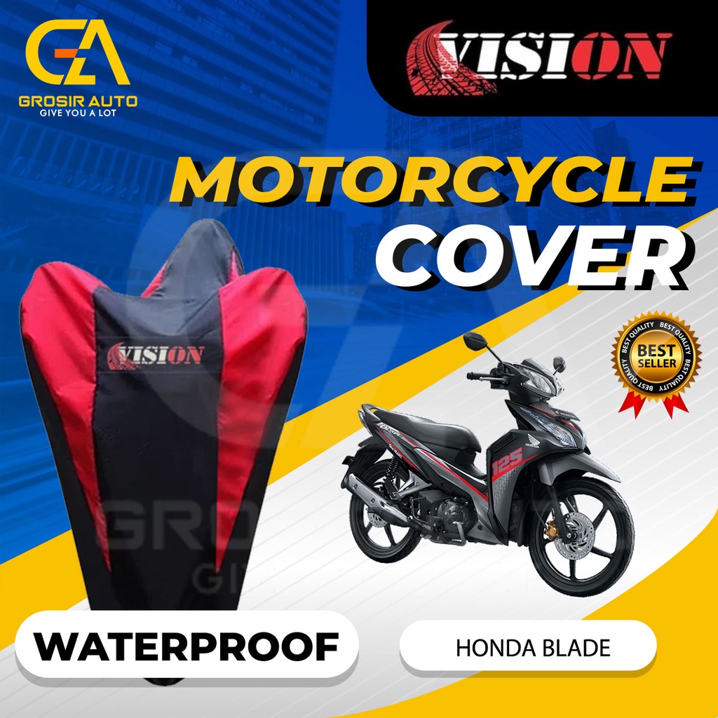 Sarung Motor Vision Honda BLADE / Penutup Pelindung Body Cover Motor Warna Anti Air Merk Vision