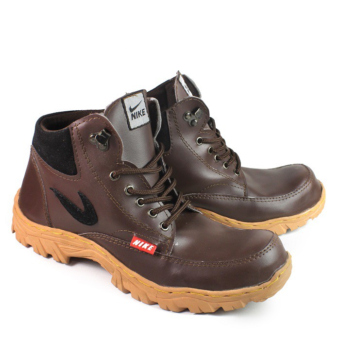 MS - Sepatu Gunung Boots Safety Pria Nike TRACKING Bots Ujung Besi Outdoor Hiking Anti Selip Murah