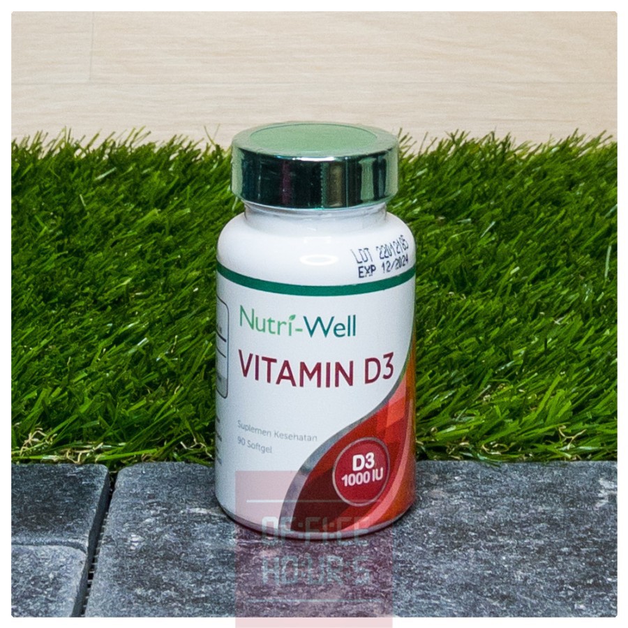 Nutriwell Nutri-Well Vitamin D3 1000 IU 1000IU 90 Softgels