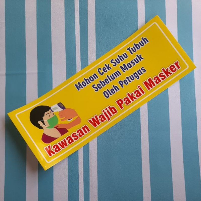 

Stiker Cek Suhu Tubuh