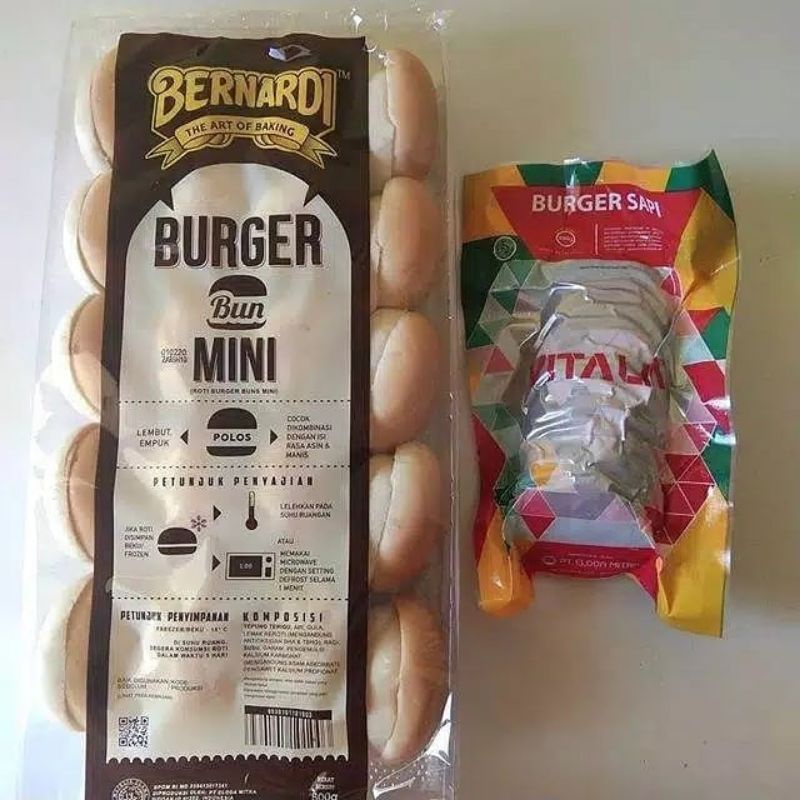 

Roti Beef Burger Mini