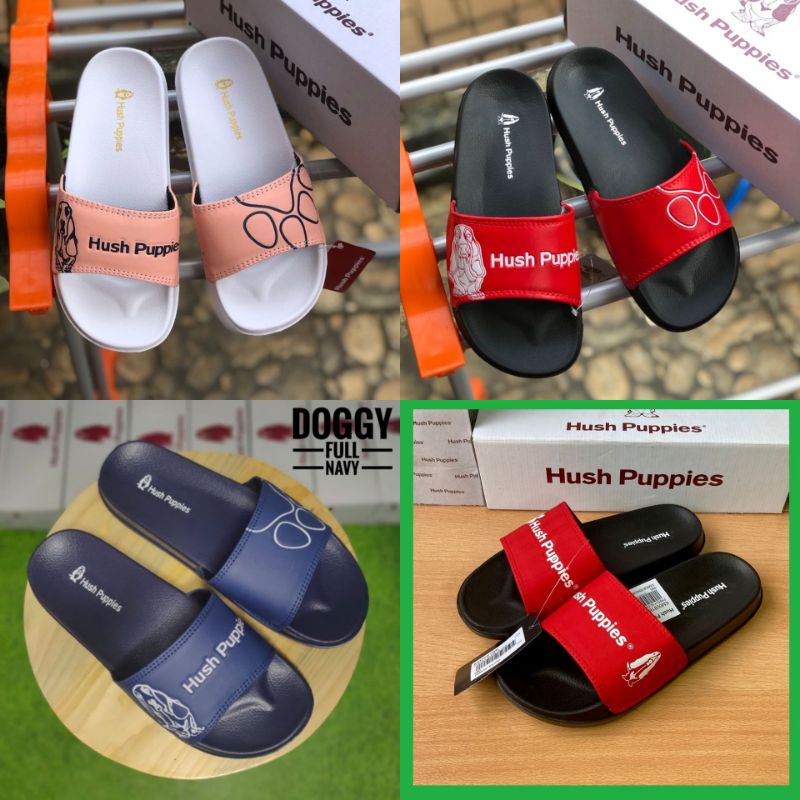 [KATALOG 8] Sandal slide Hush Puppies Premium / sendal slop cowok dan cewek