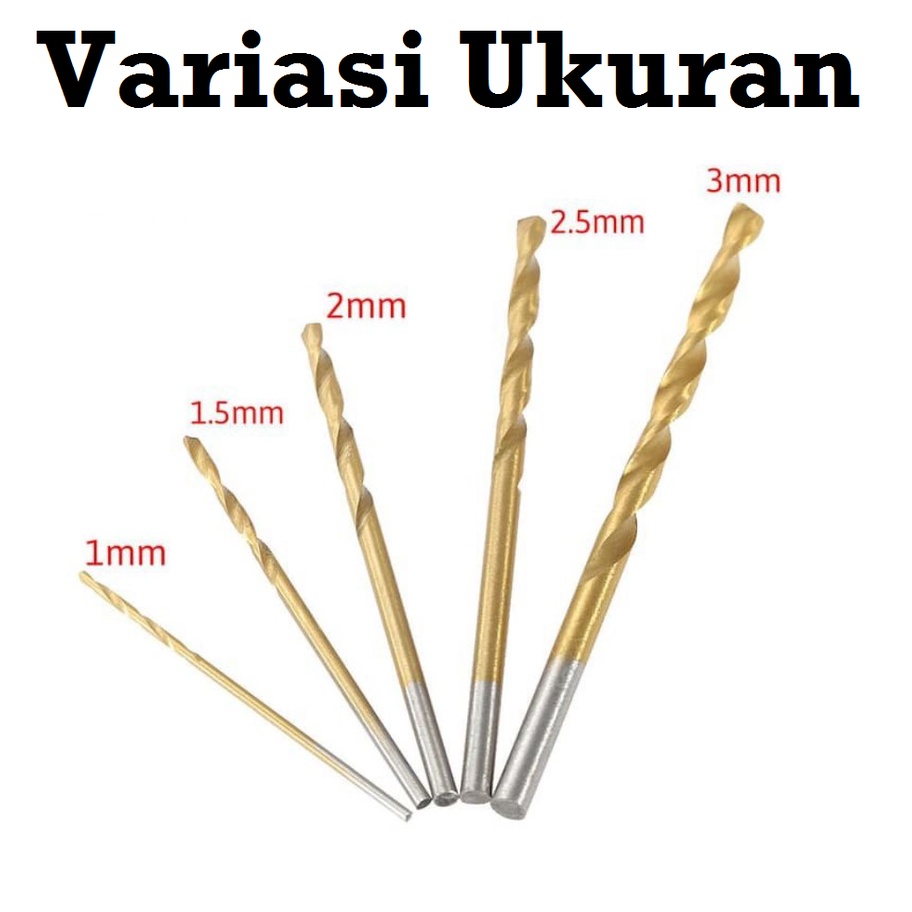 [HAEBOT] Mata Bor Kayu Tipis Drill Bit 1mm 1.5mm 2mm 2.5mm 3mm Mini PCB Board 1 buah