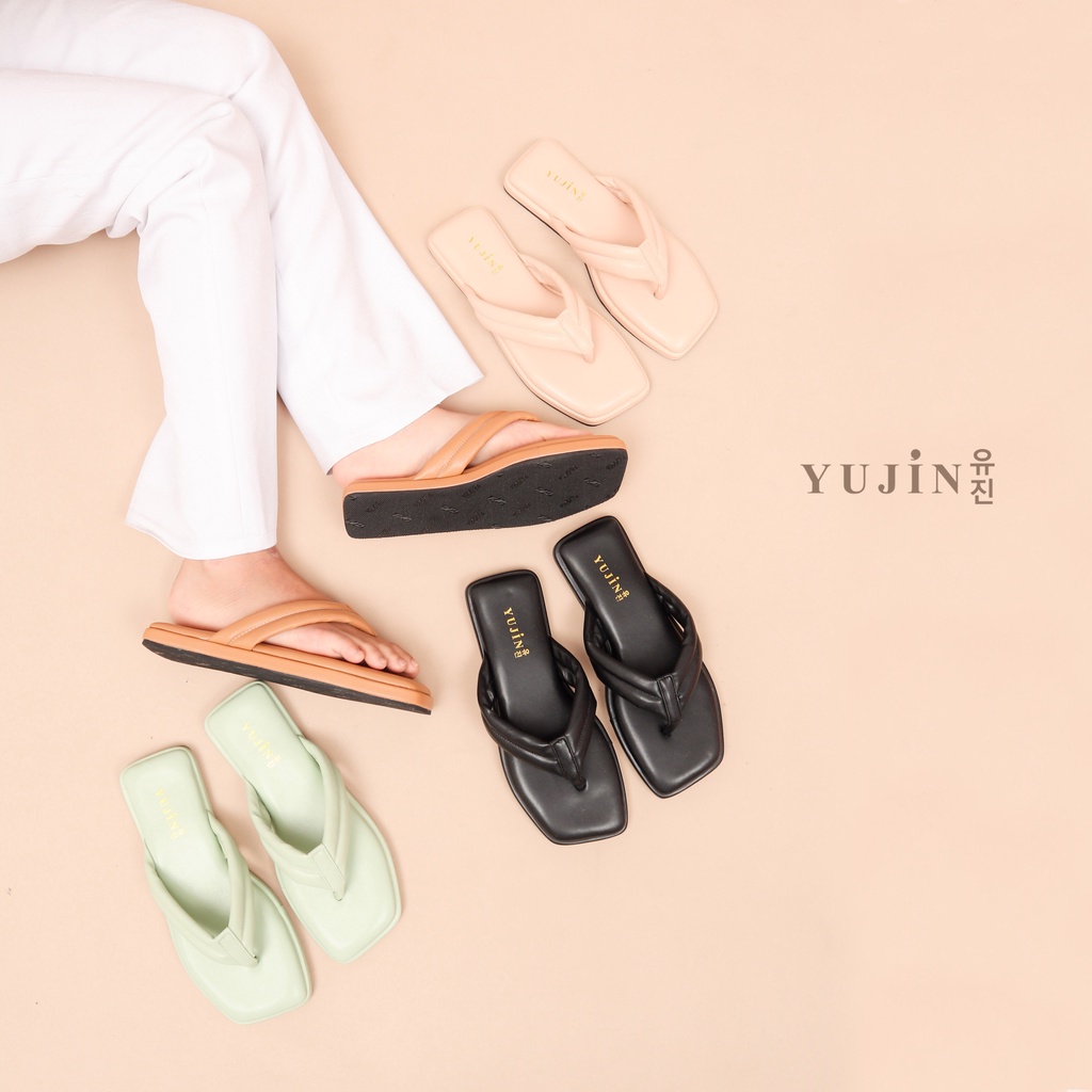 YUJIN Sandal Teplek Wanita Ayumi Korean Fashion Sandals