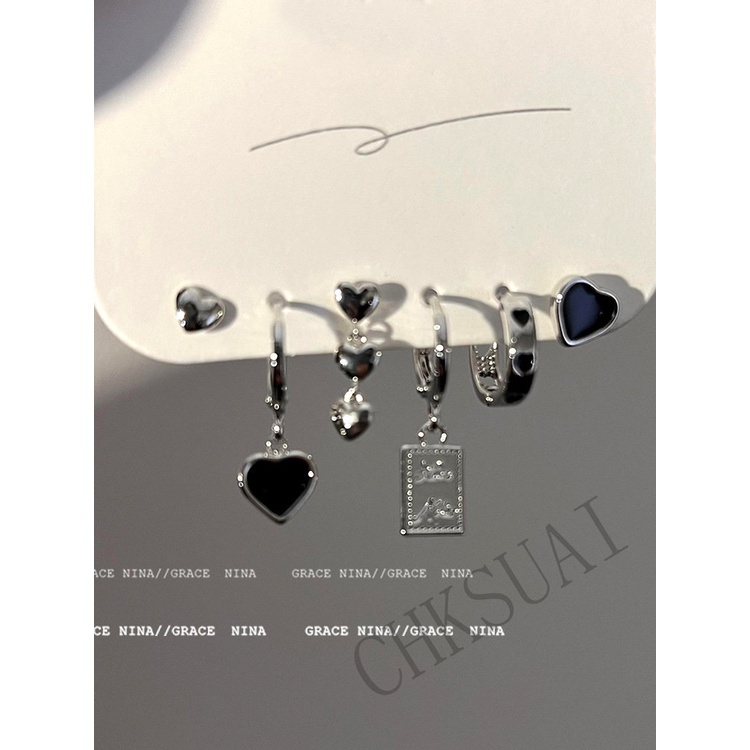 Anting Bahan titanium steel Gaya Korea