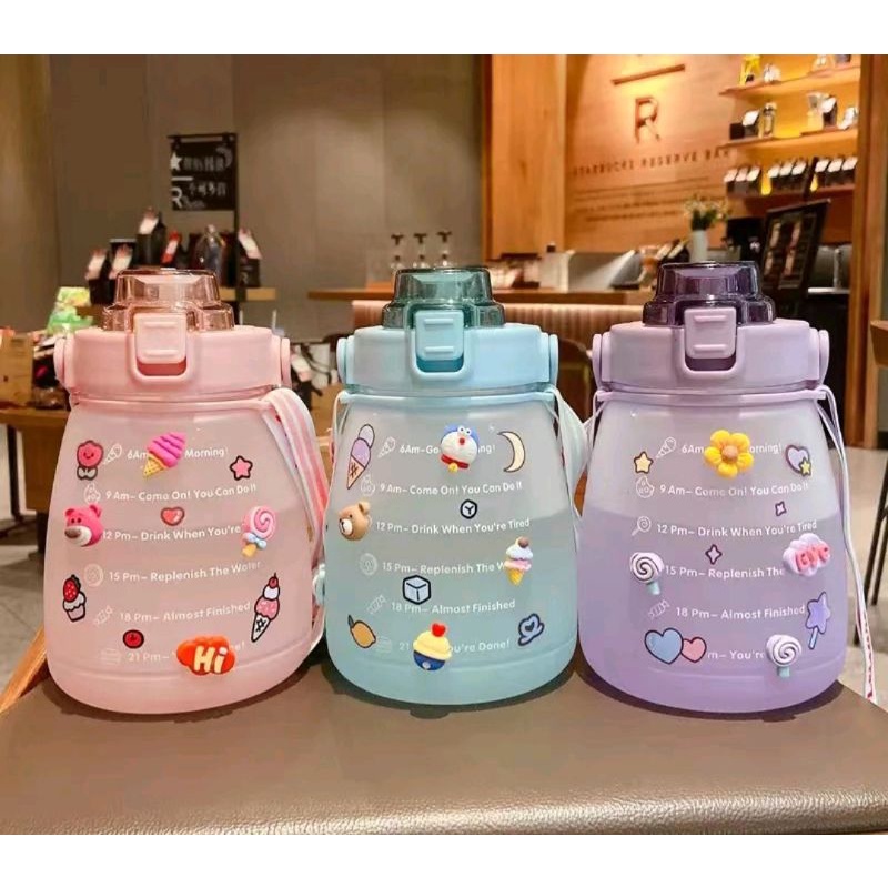 [MD] BOTOL GEMOY DOFF 1,3 LITER + STICKER  BOTOL MINUM JUMBO VIRAL