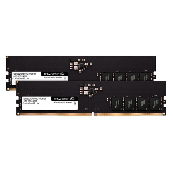 Team Elite Ram PC 32GB (2x16GB) DDR5 4800Mhz