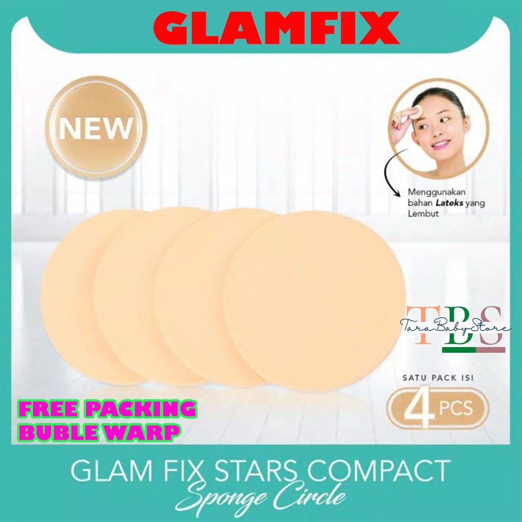 Glam Fix Stars Compact Sponge / Sponge Make Up Glam Fix[BULAT/CIRCLE]