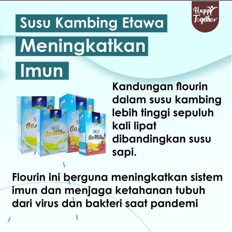 

Gomilk sr12 susu etawa / susu kambing