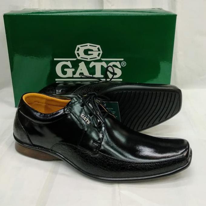 KUALITAS TERBAIK SEPATU PANTOFEL TALI GATS ZU 003 BLACK.ORIGINAL GATS ON SALE