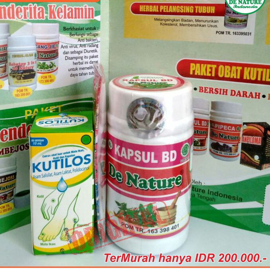 De Nature Kapsul BD Dan Kutilos Ampuh Menghilangkan Kutil Pada Tubuh ALAMI ASLI DE_Nature