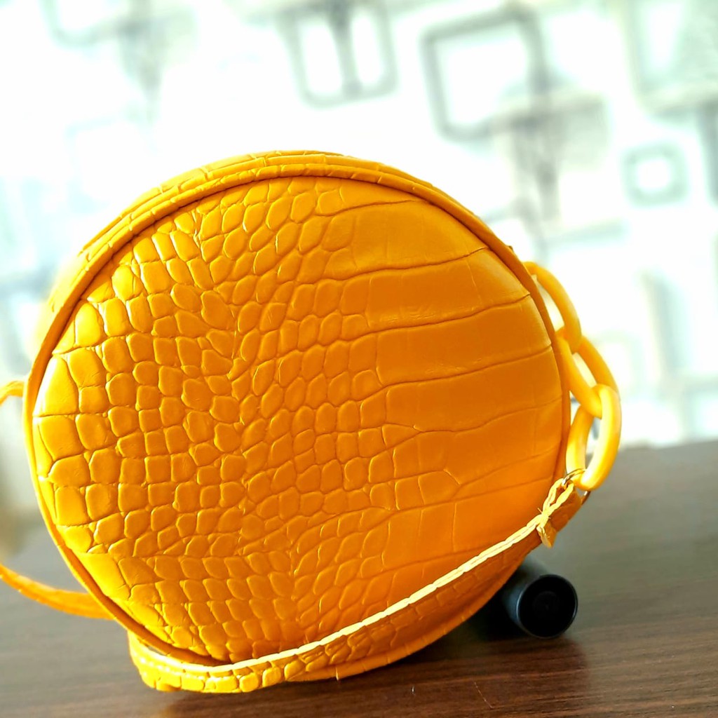 Tas Selempang Wanita CROCO BULAT RANTE | Tas Wanita Murah