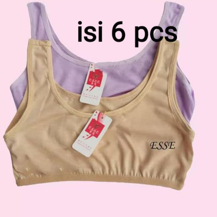 ☋ 6pcs MINI SET ANAK SD Perempuan - Miniset Kaos Dalaman Bra BH REMAJA ABG Lusinan tokonees ™