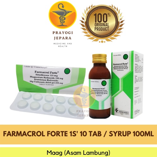 Jual Farmacrol Forte Tablet Strip Farmacrol Forte Syrup 100ml Obat