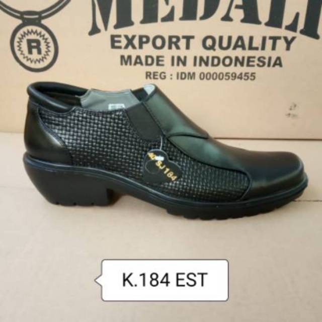 Sepatu kulit  PDH polri TNI security guard PNS sepatu Kerja formal Tampil lebih keren