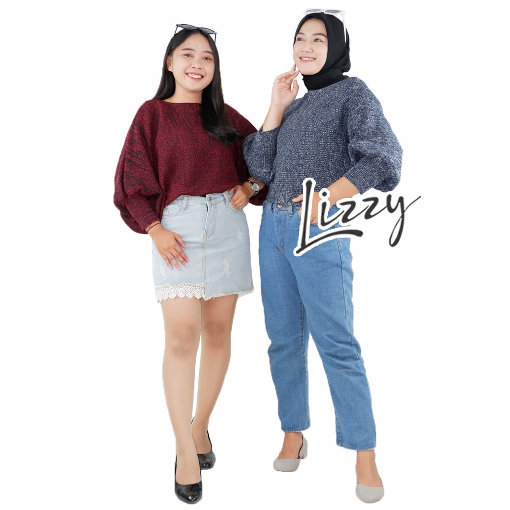 Lizzy - SWEATER BATWING TWIST PREMIUM