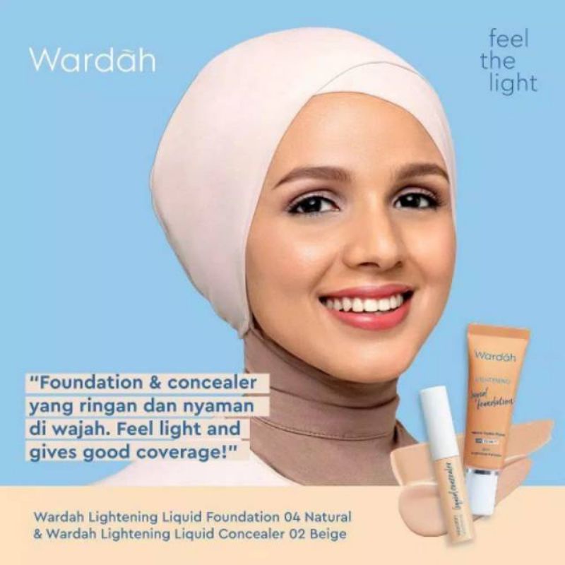 Wardah Lightening Liquid Foundation 6ml / 25ml ORIGINAL