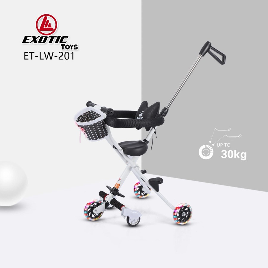 Exotic Magic Stroller LW 002/003/007/101/119/201/629-1 Kereta Dorong Bayi SNI-LW201 WHITE