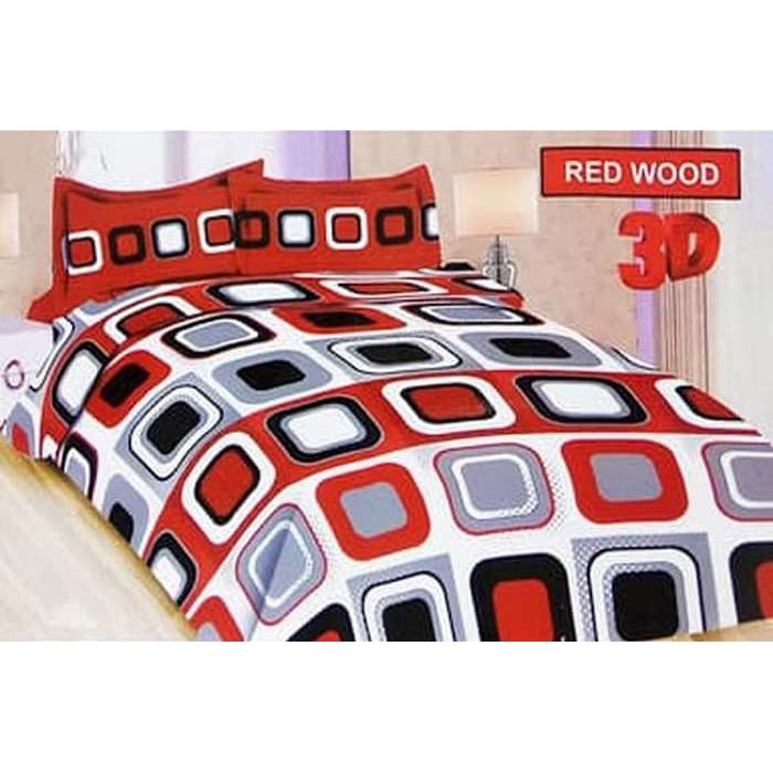 Bed Cover Bonita Red Wood Shopee Indonesia