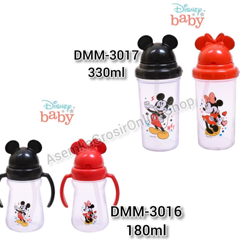 TERLENGKAP! Botol Susu Air Karakter Mickey Minnie Disney Wideneck Regular Sisir Sendok Lusty Bunny