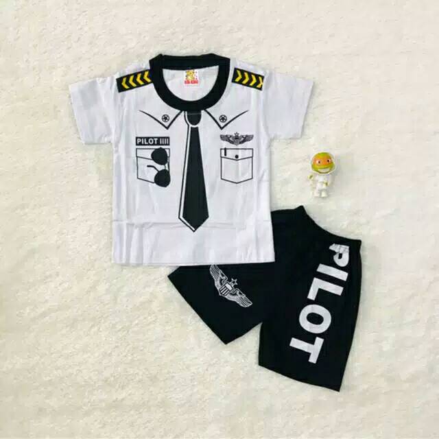 SETELAN BAJU ANAK LAKI-LAKI USIA 1-4 TAHUN GAMBAR PILOT XINXING