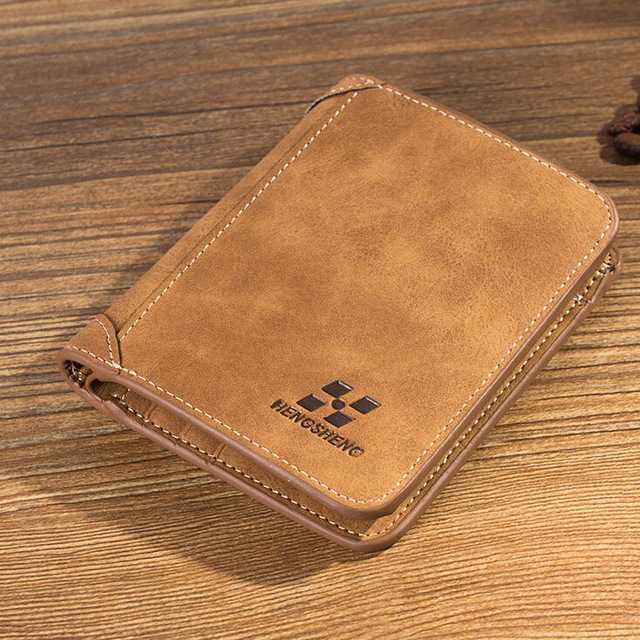 Rhodey Dompet Kulit Pria Bahan Nubuck Model Vertical - G1166