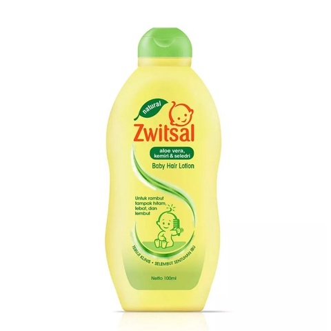 Zwitsal Natural Baby Hair Lotion Aloe Vera, Kemiri &amp; Seledri 100ml Buy 1 get 1