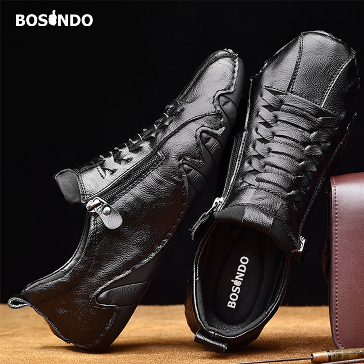 BOSINDO✔ B13   Sepatu pantofel formal pria kulit sapi asli Type B13/Sepatu Pria Kasual ASLI IMPORT 100%Original-FREE BOX Merk BOSINDO ASLI-Bisa Bayar Ditempat[COD]