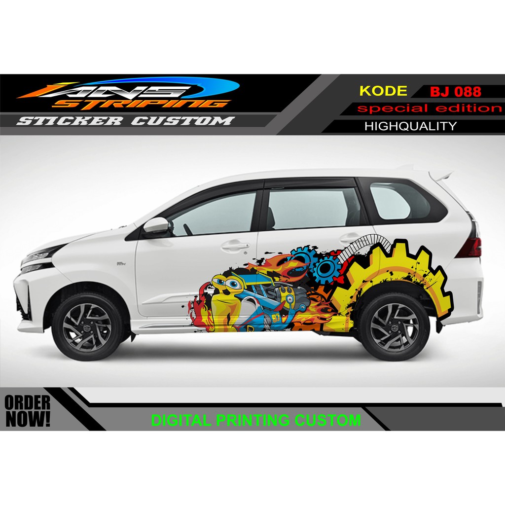 DECAL STIKER MOBIL AVANZA XENIA SIFUT RACING