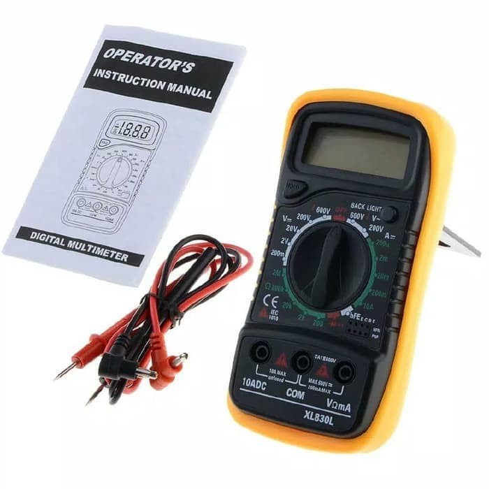 Multimeter XL830L Avometer Multitester Digital Layar Besar