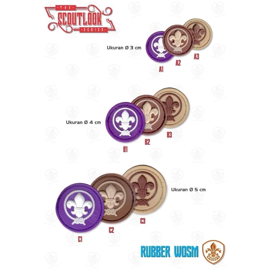Bscout Scoutlook- Rubber Badge Pramuka