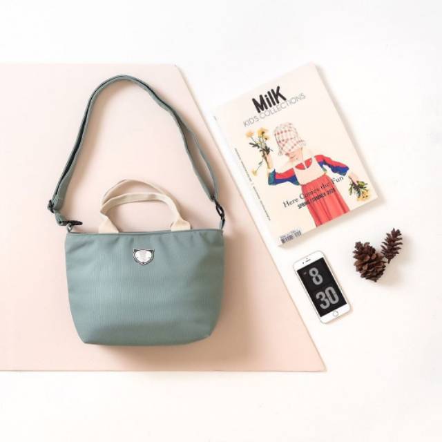 READY STOCK Cassy Sling Bag Mint by Little Munya
