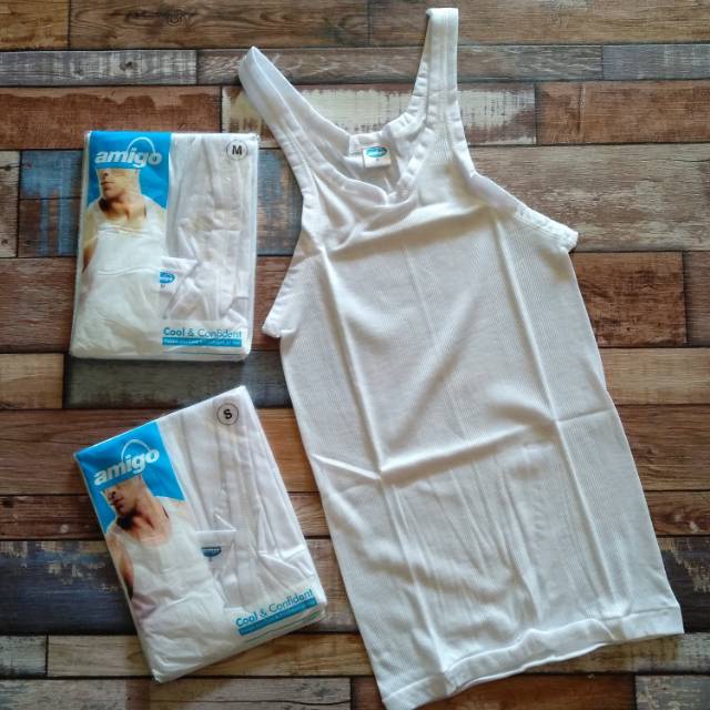 Singlet Pria Amigo Dewasa Anak Remaja | Kaos Dalam Laki Laki ABG Pakaian Underwear | Sguna Satuan