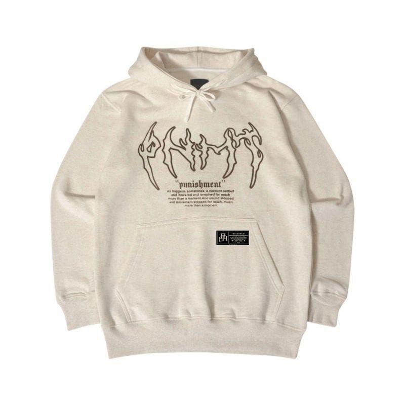 Jaket Hoodie Cream Motif METAL Pria &amp; Wanita Premium Quality Fleece Tebal Terbaru Hoodie Aesthetic Distro Hodie Pria