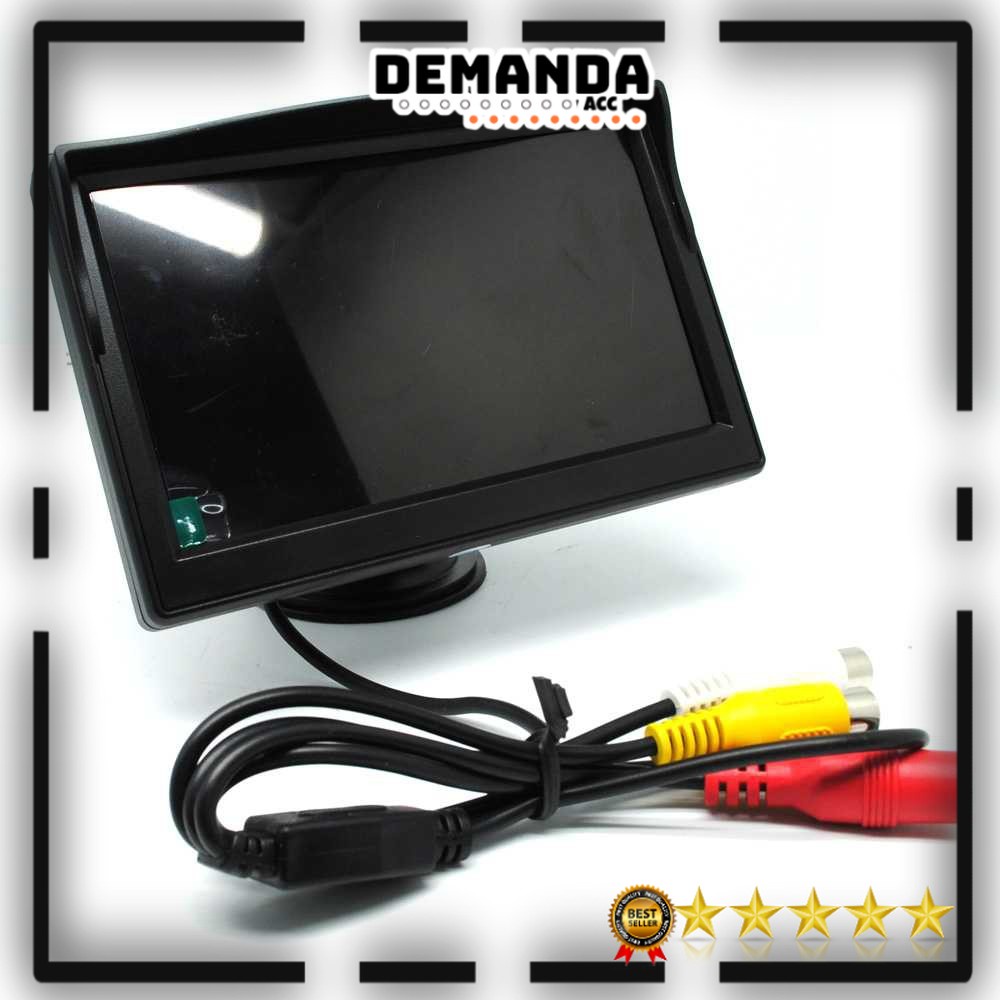 LCD Monitor Rear View Parkir Mobil TFT LCD 5 Inch kamera parkir mundur