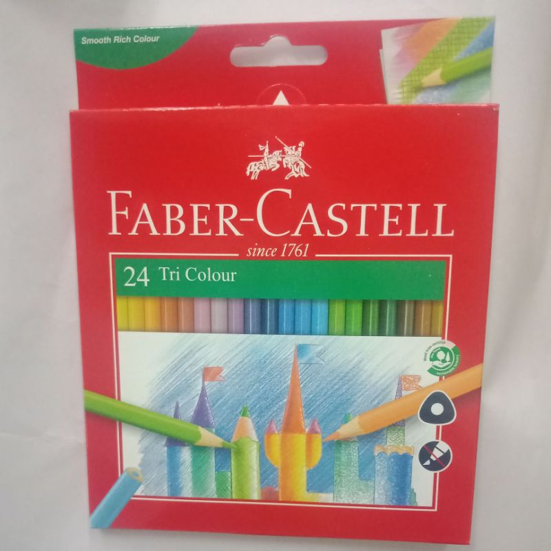 

Pensil Warna Faber castel 24 Tri Grip Color 115855