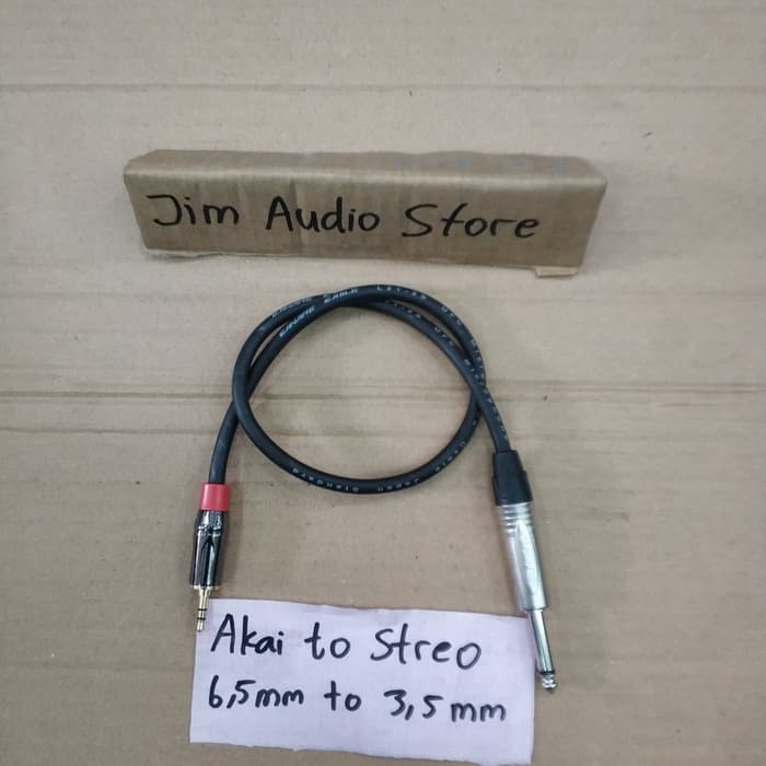 Kabel audio canare 50cm akai 6,5mm to stereo 3,5mm / akai to aux