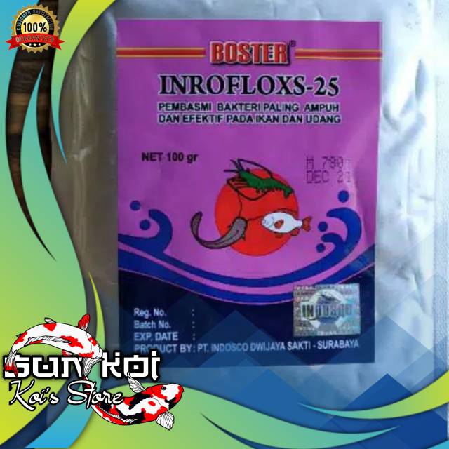 Boster Inroflox 25 Antibiotik Ikan
