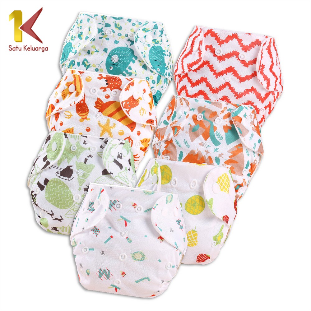 Satu Keluarga POPOK Bayi P1 Kain Kancing Cloth Diaper Clodi Bayi Dapat Dicuci / Popok Polos